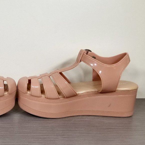 Jeffrey Campbell Candied Platform Sandals, Nude, Womens Size 6 M / 37 - Picture 8 of 12